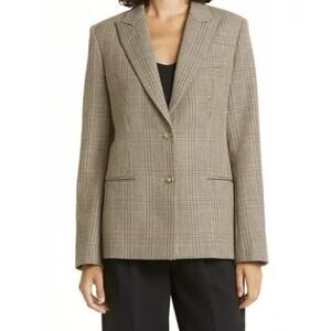 TWP Husband Plaid Virgin Wool Blazer Size XL